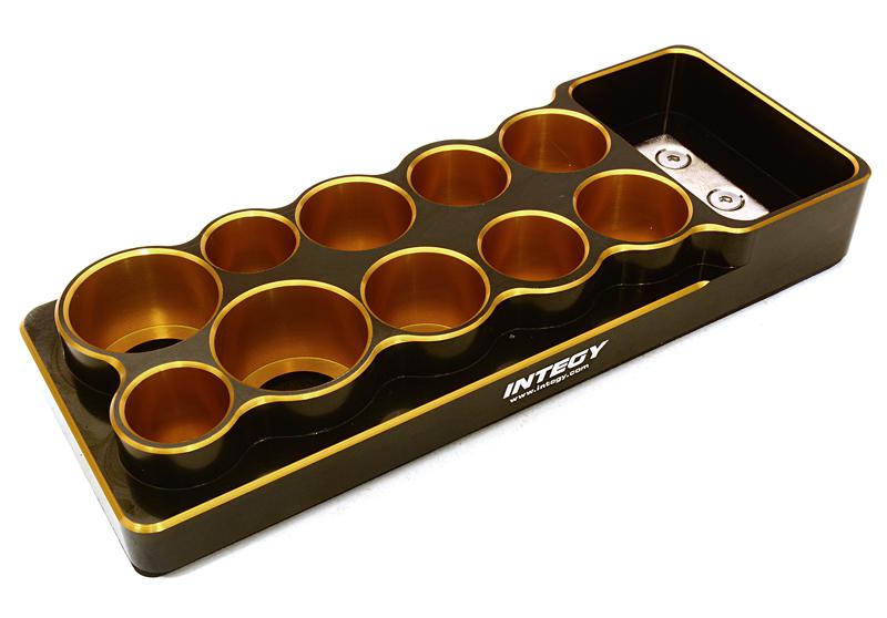 C27122GOLD Universal 10 Slots Tool Base 14, 16, 18 & 22mm w/ Magnetic Tray - Image 1