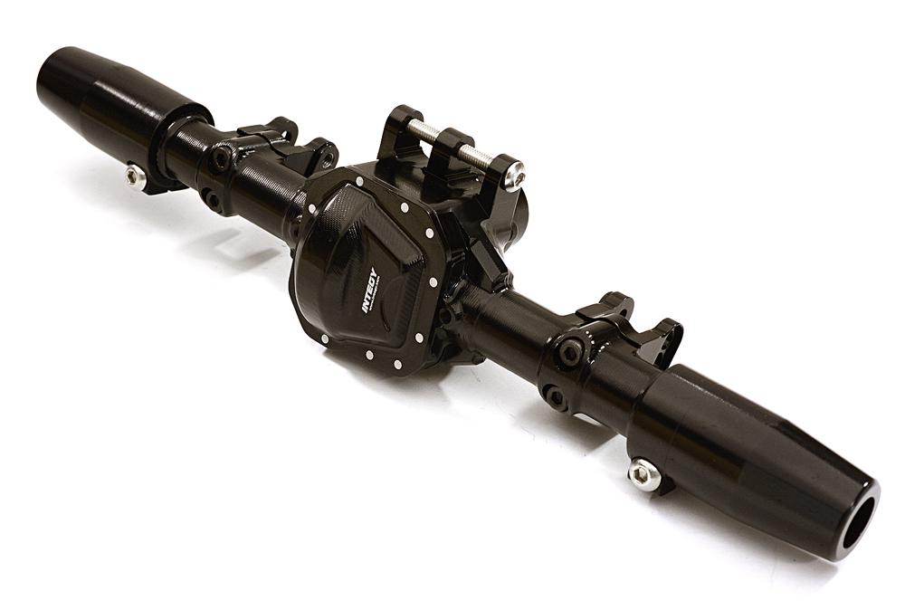 C27153BLACK Billet Machined Complete Rear Axle Housing Assembly for Axial SCX10 II 90046 - Image 1