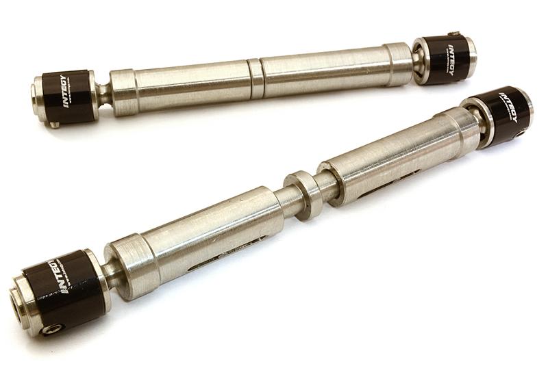 C27169BLACK Billet Machined Steel Center Drive Shaft Set for SCX-10 Dingo, Honcho & Jeep - Image 1