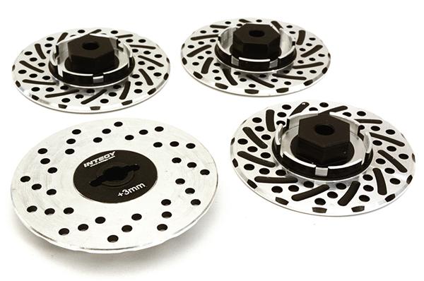 C27170BLACK Alloy 44mm Brake Disc 12mm Hex +3 Offset for 1/10 Size RC Drift - Image 1