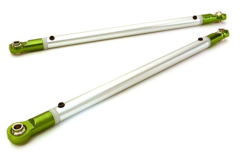 C27173GREEN Machined Alloy Rear Upper 140mm Suspension Linkage (2) for Axial SCX10 II - Image 1