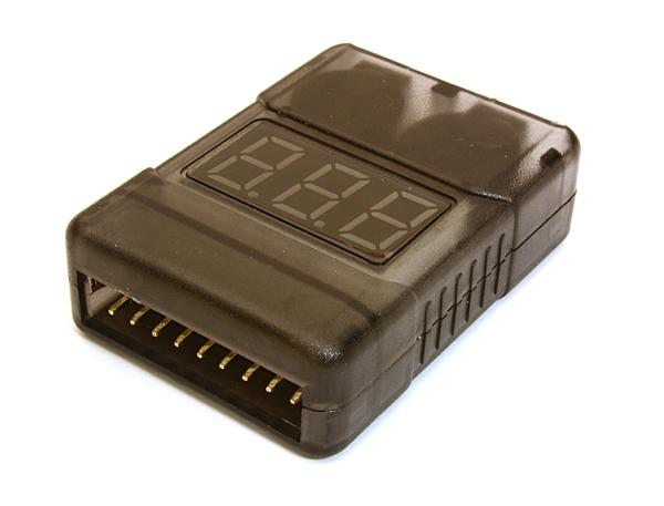 C27183 LiPo/Li-io/LiMn/Li-Fe Voltage Checker 1-8S + Low Voltage Warning Buzzer - Image 1