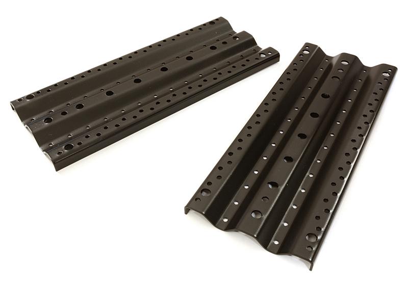 C27187BLACK Realistic Alloy Vehicle Extraction & Recovery Boards for 1/10 Scale Off-Road - Image 1