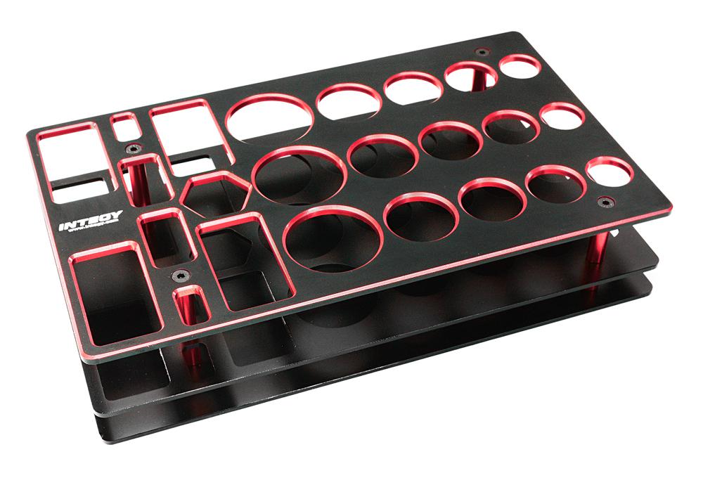 C27286RED Universal Workbench Organizer 195x117x40mm Workstation Tray - Image 1