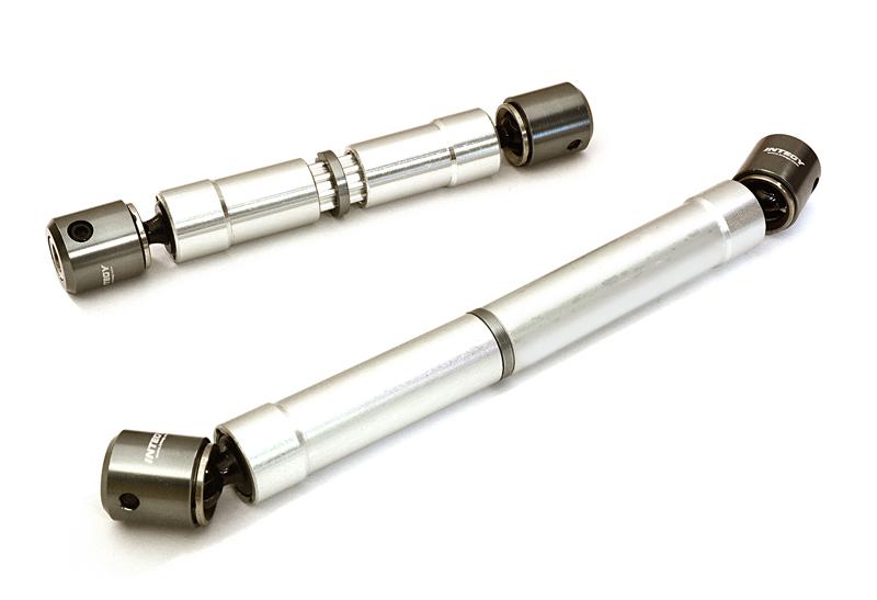 C27298GUN Machined Center Drive Shafts for Axial 1/10 SCX10 II w/LCG (84-98mm) (130-148mm) - Image 1