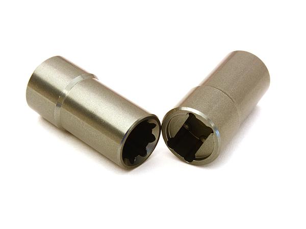 C27301GUN Alloy Machined 27mm Center Drive Shaft Spline Tubes for Axial 1/10 Size Off-Road - Image 1