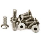 Steel 4 x 12mm Countersunk Hex Screw (10) RC Hardware