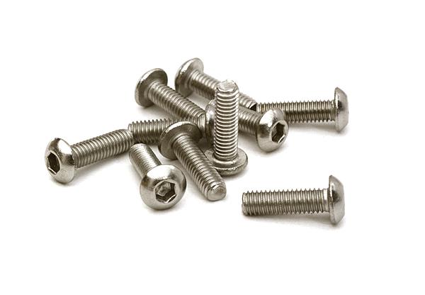 C27359 Steel 3 x 10mm Button Head Hex Screw (10) RC Hardware - Image 1