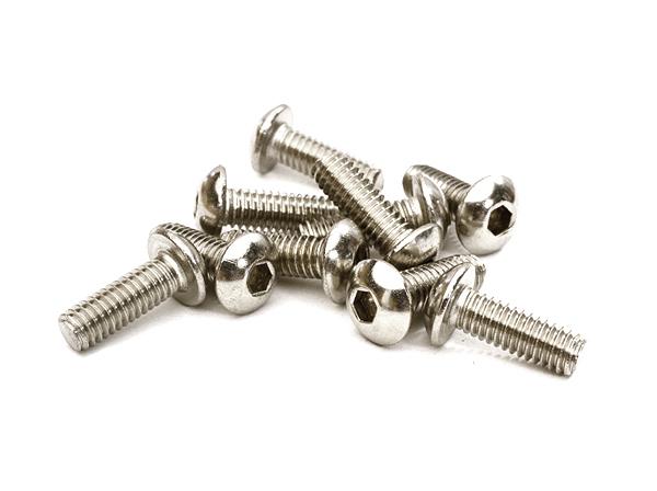 C27365 Steel 4 x 12mm Button Head Hex Screw (10) RC Hardware - Image 1
