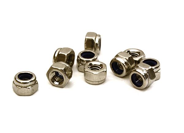 C27372 Steel 4mm Size Hex Lock Nut (10) RC Hardware - Image 1
