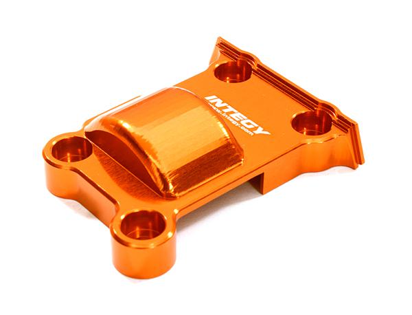 C27465ORANGE Billet Machined Rear Lower Gear Cover for Traxxas (7787) X-Maxx 4X4 - Image 1