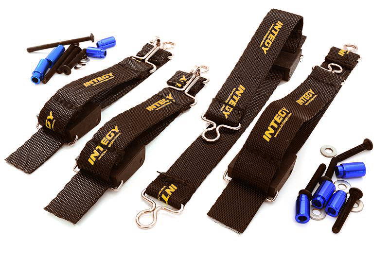 C27467BLUE Suspension Travel Limiter Straps for Traxxas X-Maxx 4X4 - Image 1