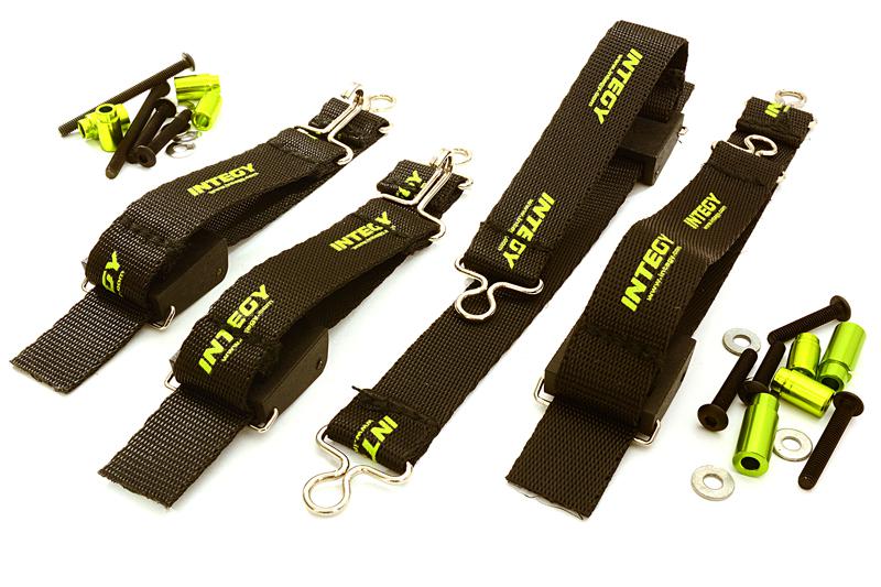 C27468GREEN Suspension Travel Limiter Straps for Axial 1/8 Yeti XL Rock Racer Buggy - Image 1