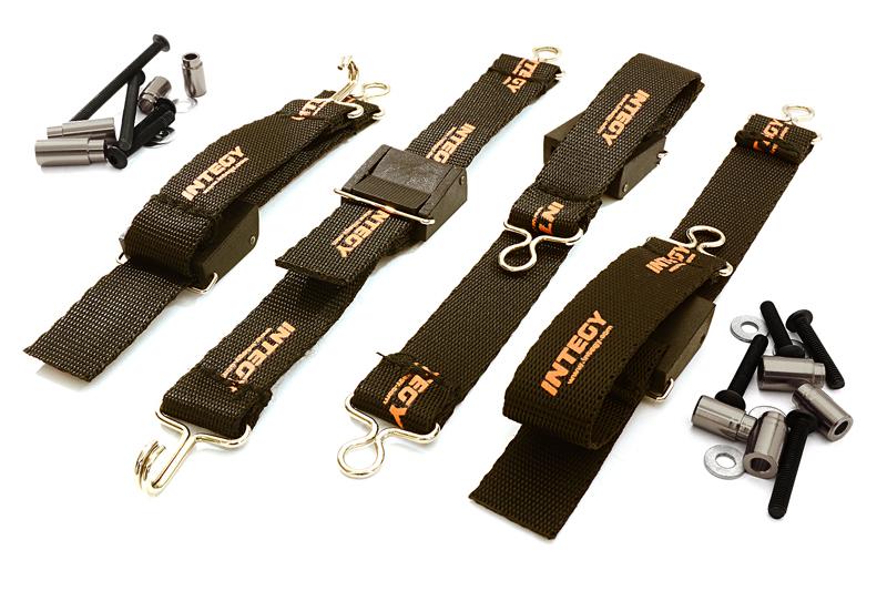 C27468GREY Suspension Travel Limiter Straps for Axial 1/8 Yeti XL Rock Racer Buggy - Image 1