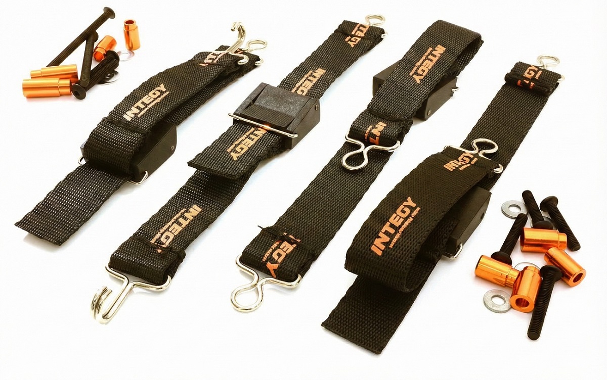 C27468ORANGE Suspension Travel Limiter Straps for Axial 1/8 Yeti XL Rock Racer Buggy - Image 1