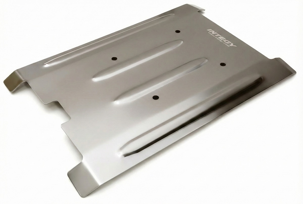 C27474GREY Stainless Steel (Coated) Center Skid Plate for Traxxas 1/10 E-Revo(-2017), Summi - Image 1