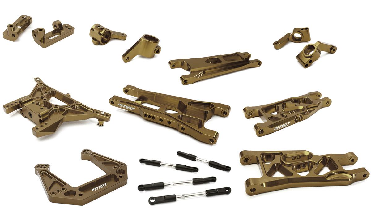 C27629GREY Billet Machined Alloy Suspension Kit for 1/10 Stampede 2WD, Rustler 2WD, Bigfoot - Image 1