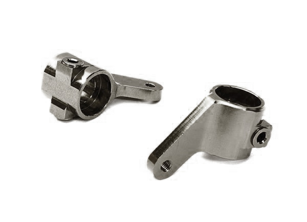 C27632GREY Alloy Steering Knuckles for Stampede 2WD, Rustler 2WD, Slash 2WD, Bigfoot 3736 - Image 1