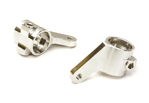 C27632SILVER Alloy Steering Knuckles for Stampede 2WD, Rustler 2WD, Slash 2WD, Bigfoot 3736 - Image 1
