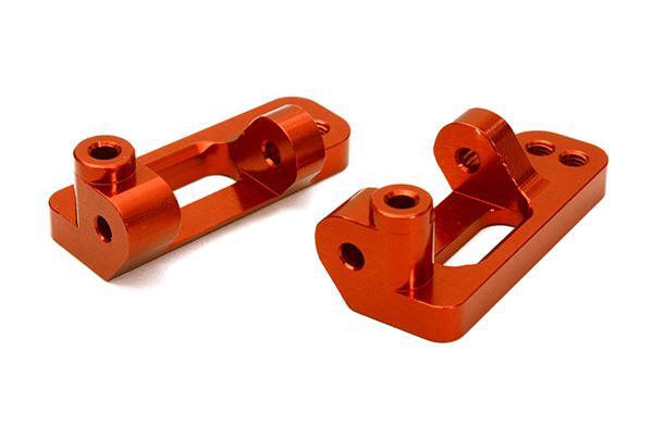 C27634RED Front Caster Blocks for Stampede 2WD, Rustler 2WD, Slash 2WD & Bigfoot 3632 - Image 1