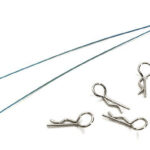 Secured Body Clip (4) with 120mm Retainer Link for 1/10 On-Road