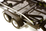 Machined Alloy Flatbed Dual Axle Car Trailer Kit for 1/10 Scale RC 580x320x110mm - Image 3
