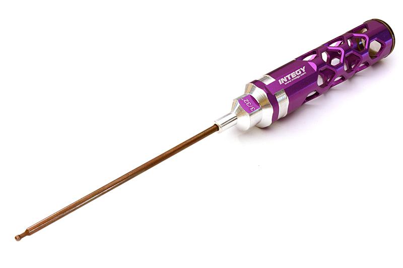 C27839PURPLE Precision Tool Allen Hex Ball Type Wrench 3/32 Size with 120mm Shank - Image 1