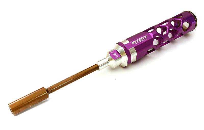 C27852PURPLE Precision Tool 1/4 Size Nut Driver with 100mm Shank - Image 1