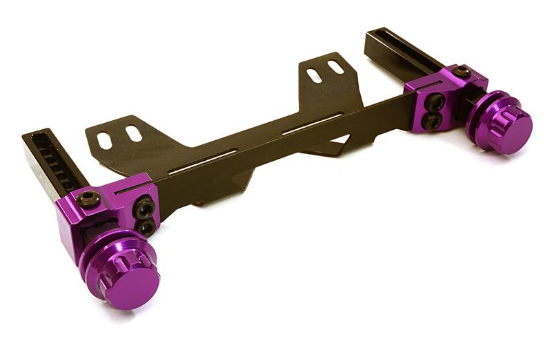 C27860PURPLE Extended Front Body Mount & Post Set for Traxxas Stampede 2WD 3614 - Image 1