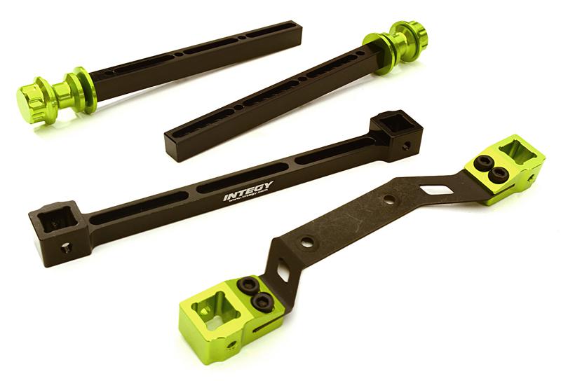 C27863GREEN Extended Rear Body Mount & Post Set for Traxxas Stampede 4X4 - Image 1
