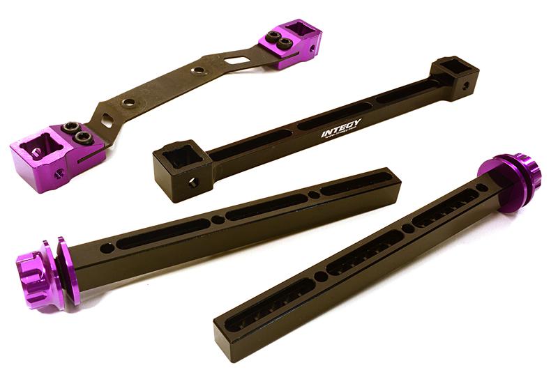 C27865PURPLE Extended Rear Body Mount & Post Set for Traxxas Slash 4X4 6815R - Image 1