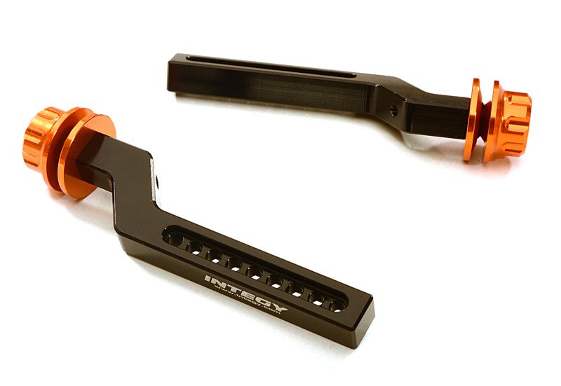 C27866ORANGE Extended Front Body Post Set for Traxxas 1/10 Drag Slash 2WD & Bigfoot 2WD 3619 - Image 1