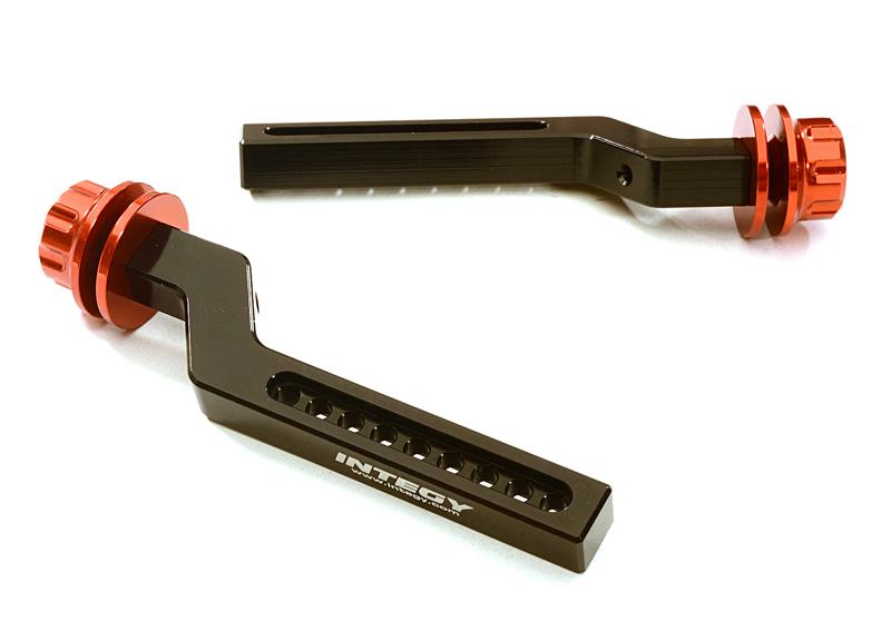 C27866RED Extended Front Body Post Set for Traxxas 1/10 Drag Slash 2WD & Bigfoot 2WD 3619 - Image 1