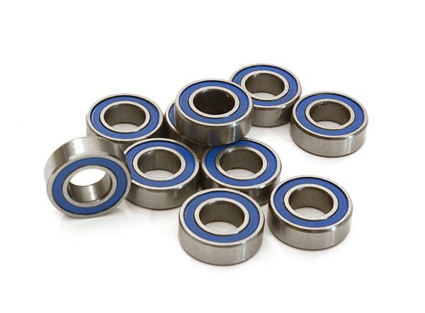 C27882 Low Friction Blue Rubber Sealed Ball Bearings (10) 6x12x4mm for RC Vehicles - Image 1