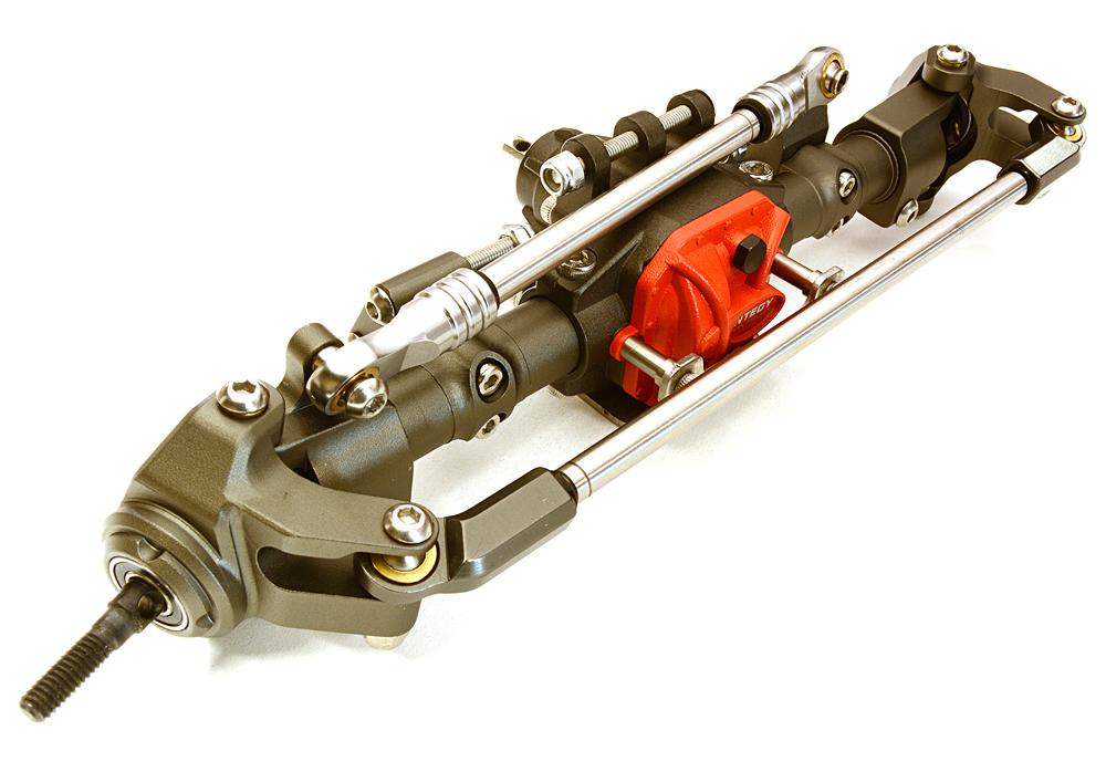 C27896GUN Alloy Complete Front Axle Assembly w/ Internals for Axial 1/10 SCX10 II 90046 - Image 1