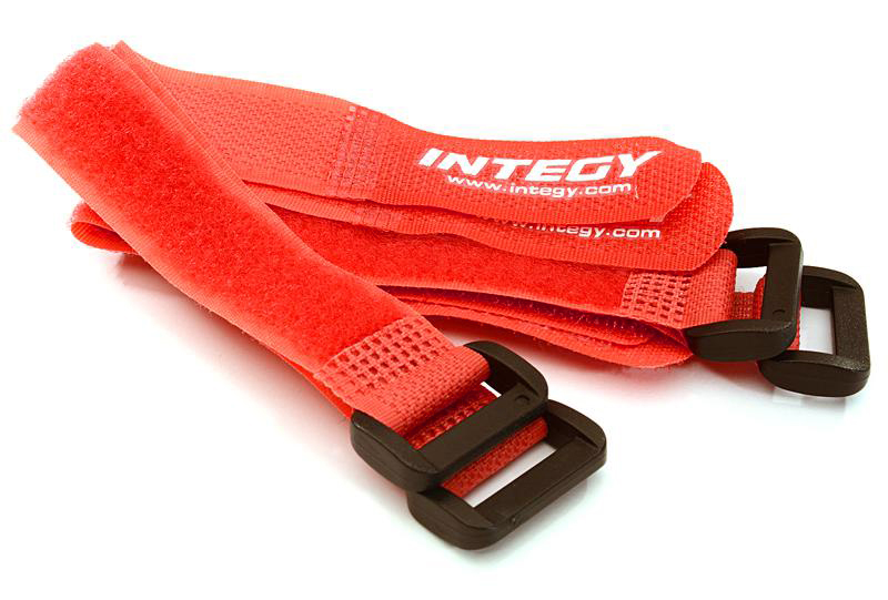 C27935RED 20x200mm Battery Strap (4) for RC Car, Boat, Helicopter & Airplane - Image 1
