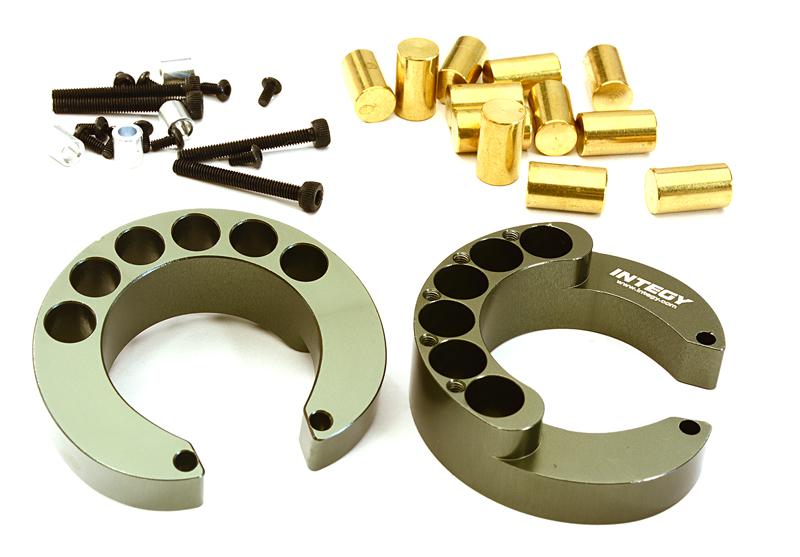 C27938GUN Portal Axle Counterweight Add-On (2) for Traxxas TRX-4 Scale & Trail Crawler - Image 1