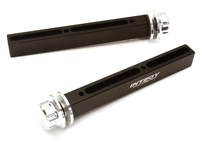 C27963SILVER Adjustable Front Body Post Set for Traxxas 1/10 Scale E-Maxx Brushless 4917R - Image 1