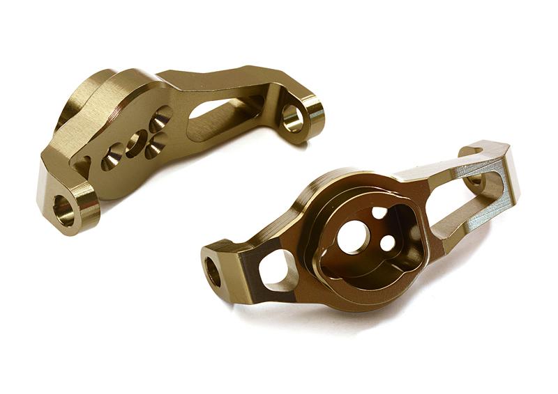 C27973GREY Billet Machined Alloy Caster Blocks for Traxxas TRX-4 Scale & Trail Crawler - Image 1
