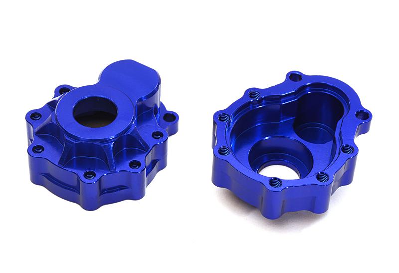 C27975BLUE Billet Alloy Portal Outer Housings for Traxxas TRX-4 Scale & Trail Crawler - Image 1