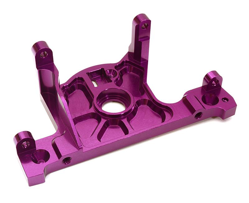 C27984PURPLE Machined Motor Mount Block for Traxxas Rustler 4X4, Slash 4X4 LCG Chassis 7460 - Image 1