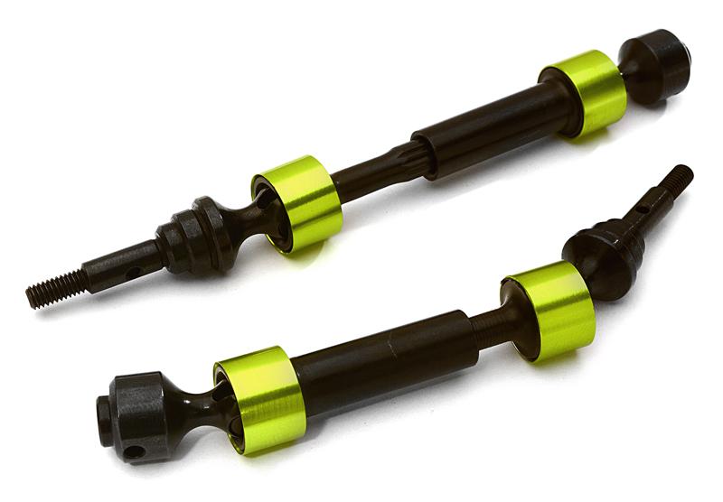 C27986GREEN Dual Joint Telescopic Front Drive Shafts for 1/10 Stampede 4X4 & Slash 4X4 6851X - Image 1