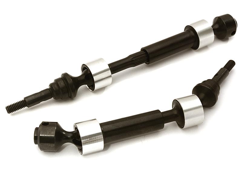 C27986SILVER Dual Joint Telescopic Front Drive Shafts for 1/10 Stampede 4X4 & Slash 4X4 6851X - Image 1