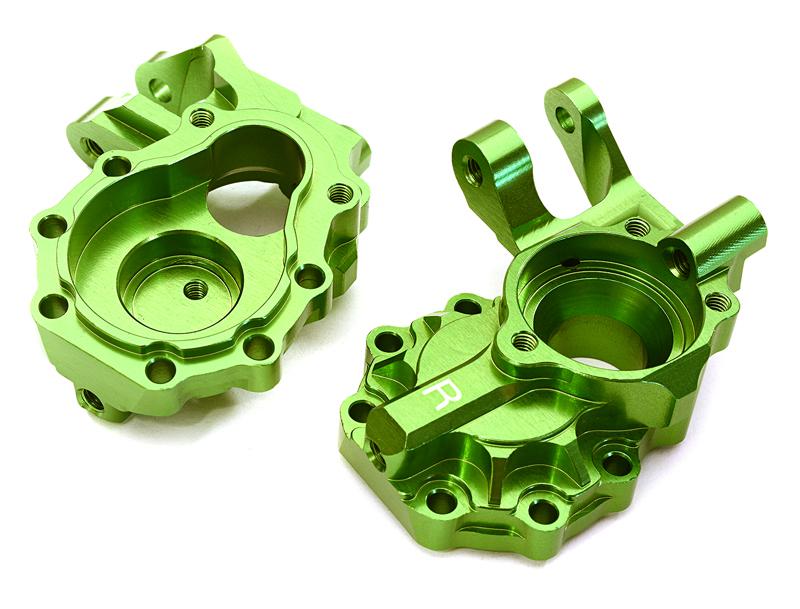 C27989GREEN Machined Alloy Front Inner Portal Drive Housings for Traxxas TRX-4 Crawler - Image 1