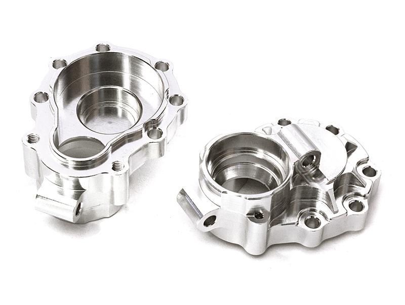 C27990SILVER Billet Machined Alloy Rear Inner Portal Drive Housings for Traxxas TRX-4 Crawler - Image 1
