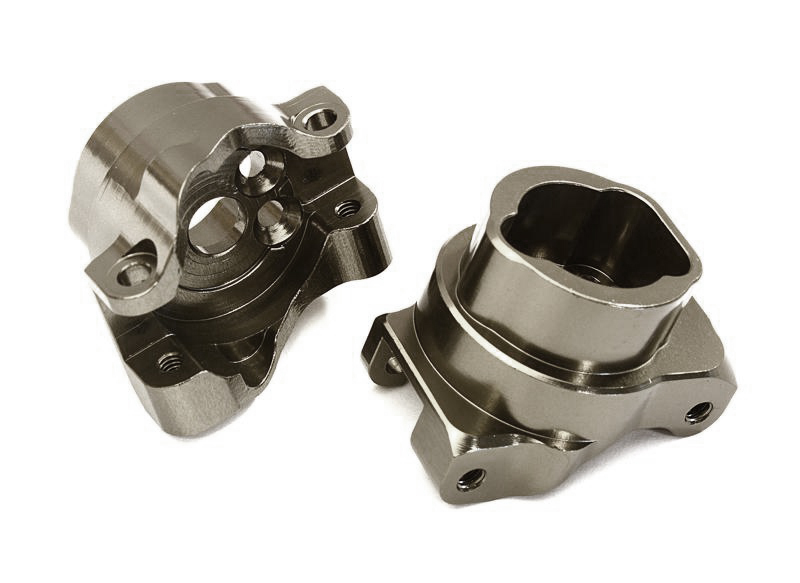 C27991GREY Billet Machined Alloy Rear Portal Drive Axle Mount for Traxxas TRX-4 Crawler - Image 1