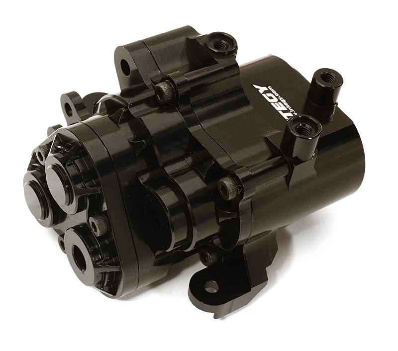 C27993BLACK Billet Machined Center Gearbox Housings for Traxxas TRX-4 Crawler 82056-4 8291 - Image 1