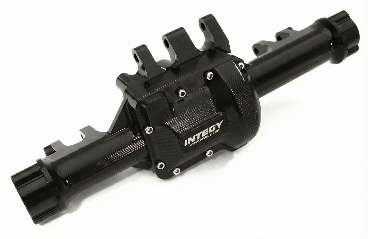 C28002BLACK Billet Machined Rear Axle Housing for Traxxas TRX-4 Scale & Trail Crawler - Image 1