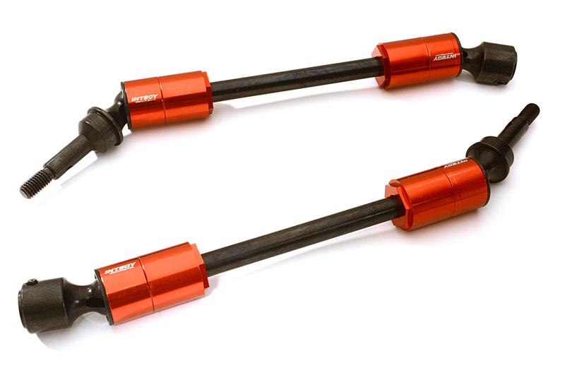 C28003RED Machined Universal Drive Shafts for Traxxas 1/10 E-Revo (-2017), E-Maxx 5451X - Image 1
