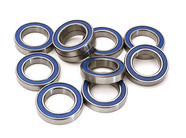 C28043 Low Friction Blue Rubber Sealed Ball Bearings (10) 15x24x5mm for RC Vehicles - Image 1